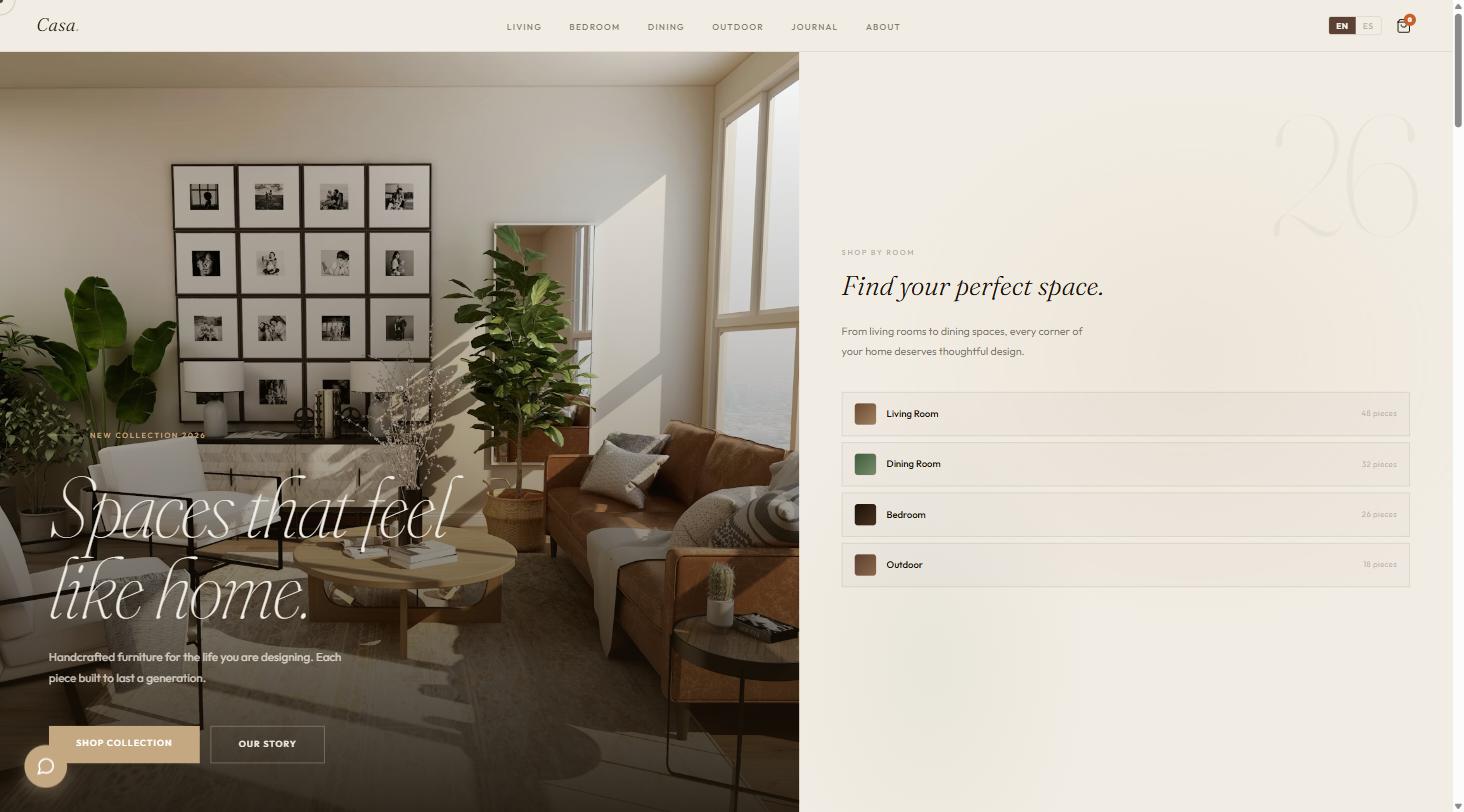 Furniture Store website template